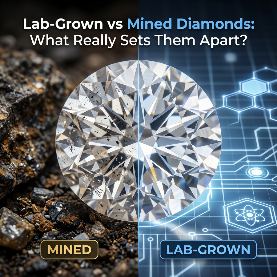 Lab-Grown vs Mined Diamonds: What Really Sets Them Apart?
