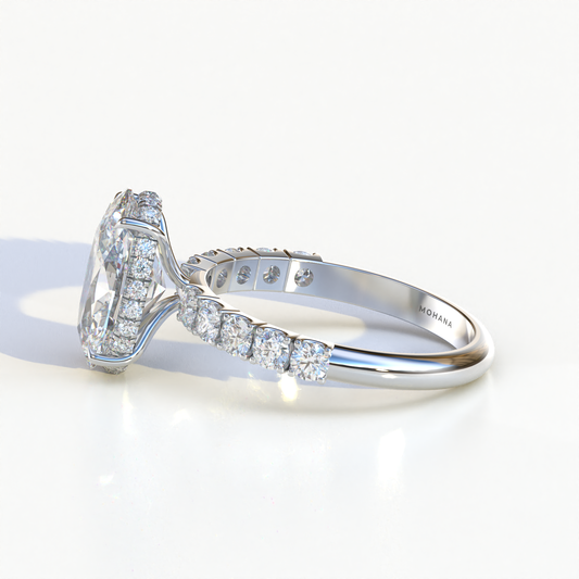 4 Carat E VVS Lab Diamond Oval Engagement Ring - Christie's