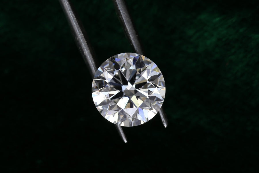 Lab grown diamond growing inside a CVD chemical vapor deposition reactor chamber