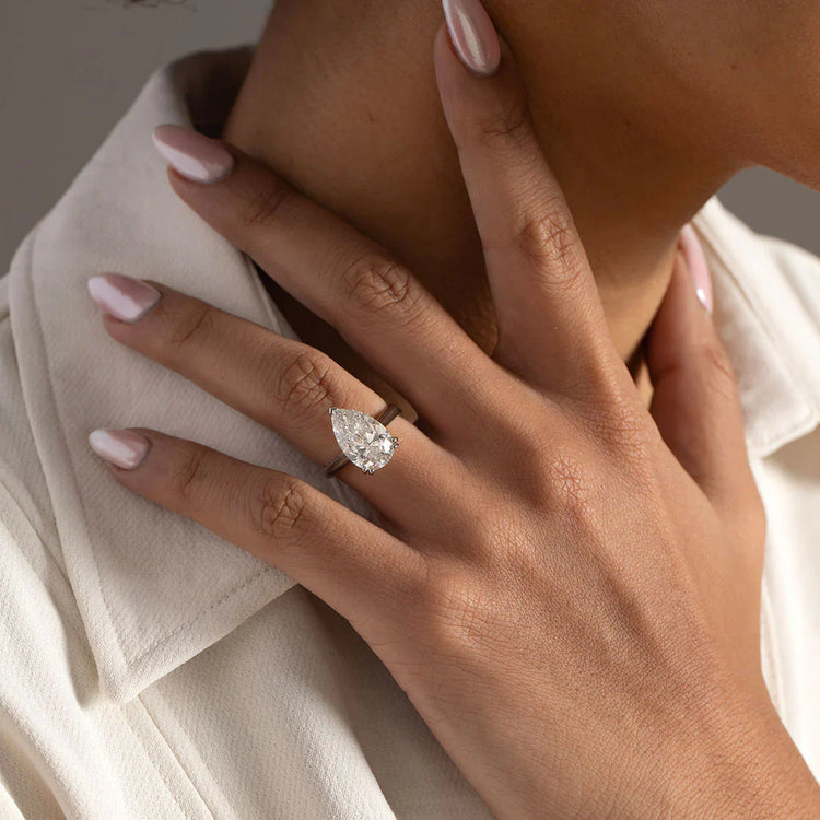 Pear Diamond Ring