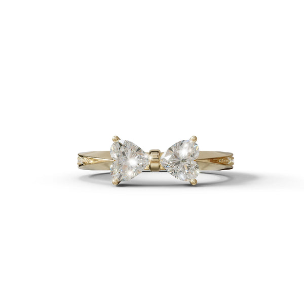 1.5 Carat Lab Grown Diamond Engagement Ring – Heart Cut Toi Et Moi