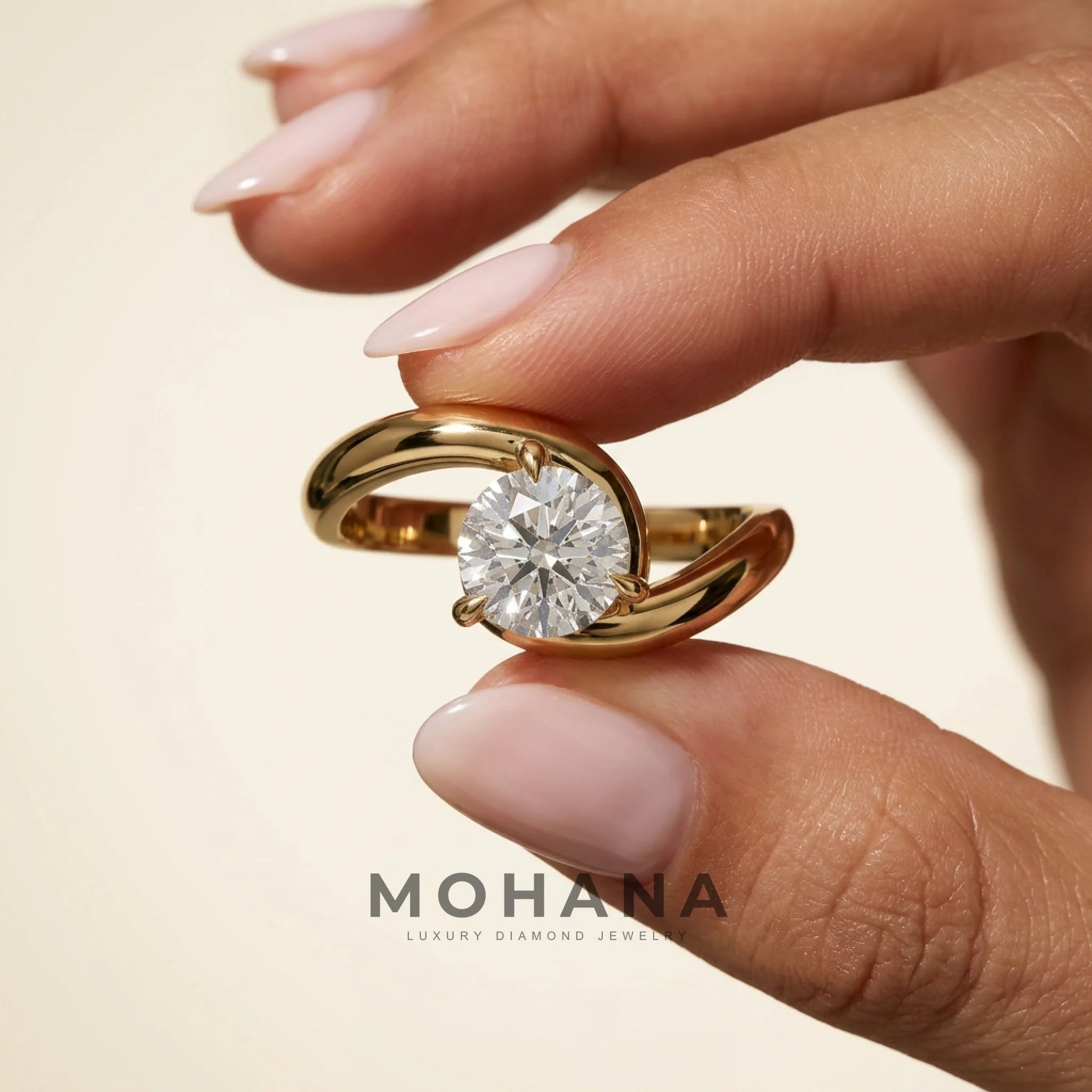 1.5 Carat Lab Grown Diamond Engagement Ring – Round Cut Solitaire | Tauras - Engagement Ring