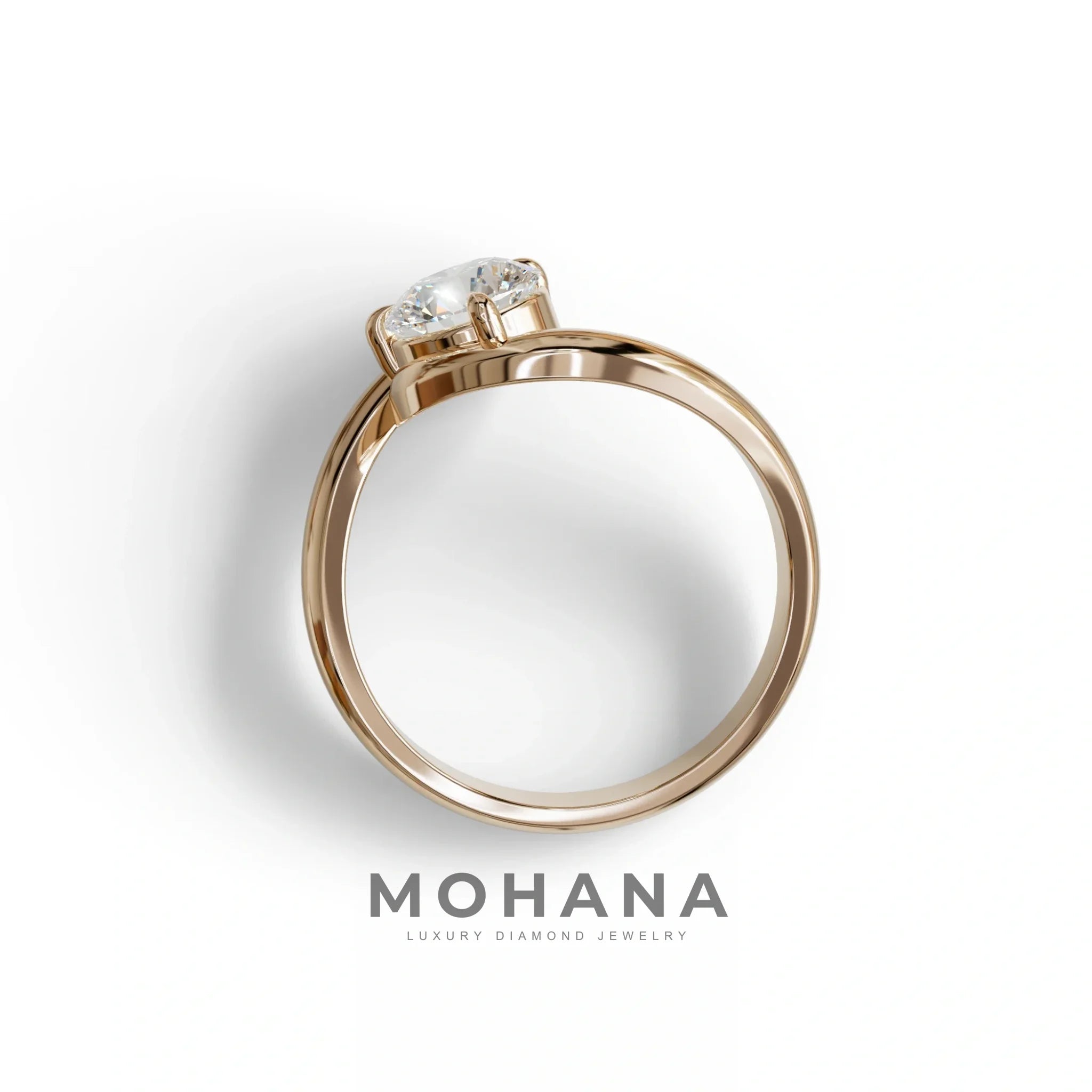 E VVS 1.5 Carat Round Cut Solitaire Lab Diamond Ring - Tauras