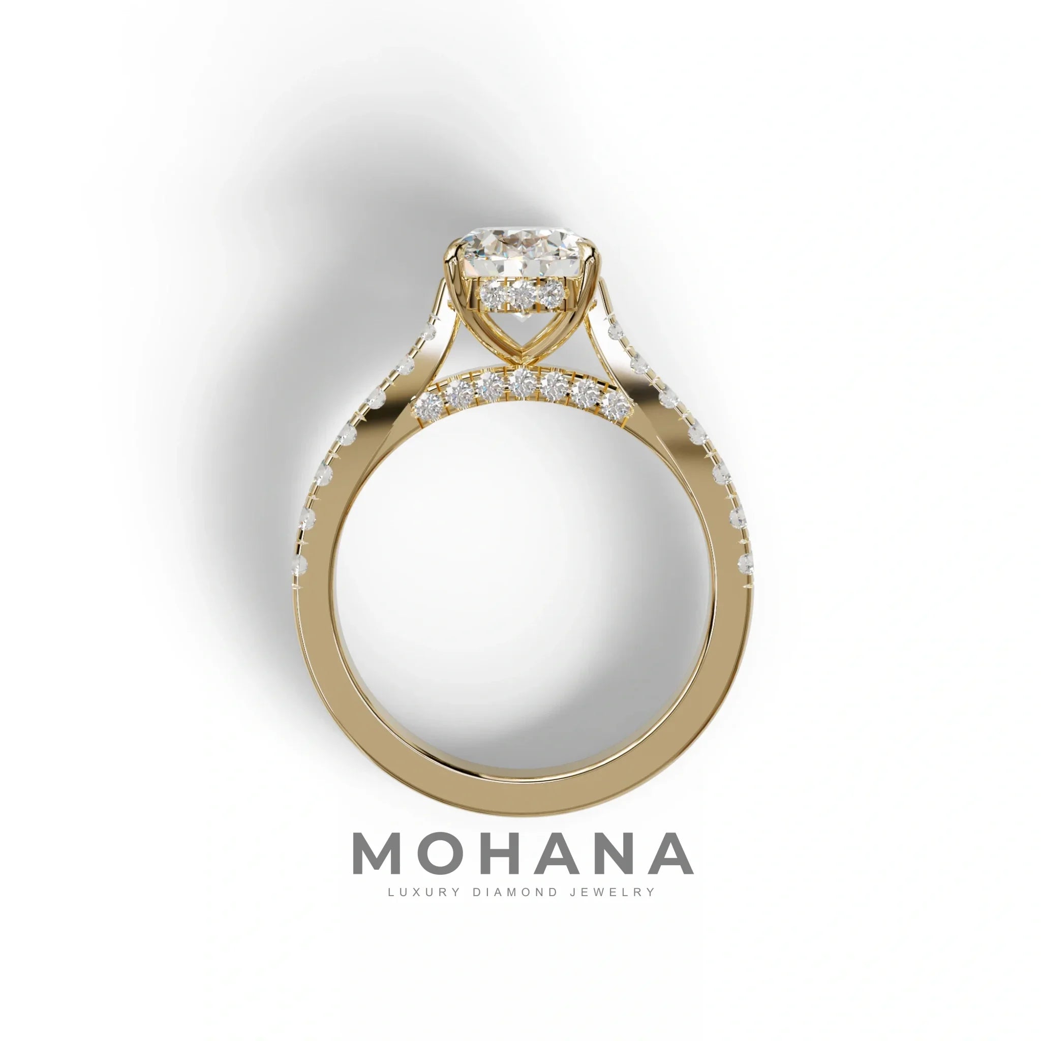 1.50 Carat E VVS Oval Cut Lab Diamond Engagement Ring - Scorpio