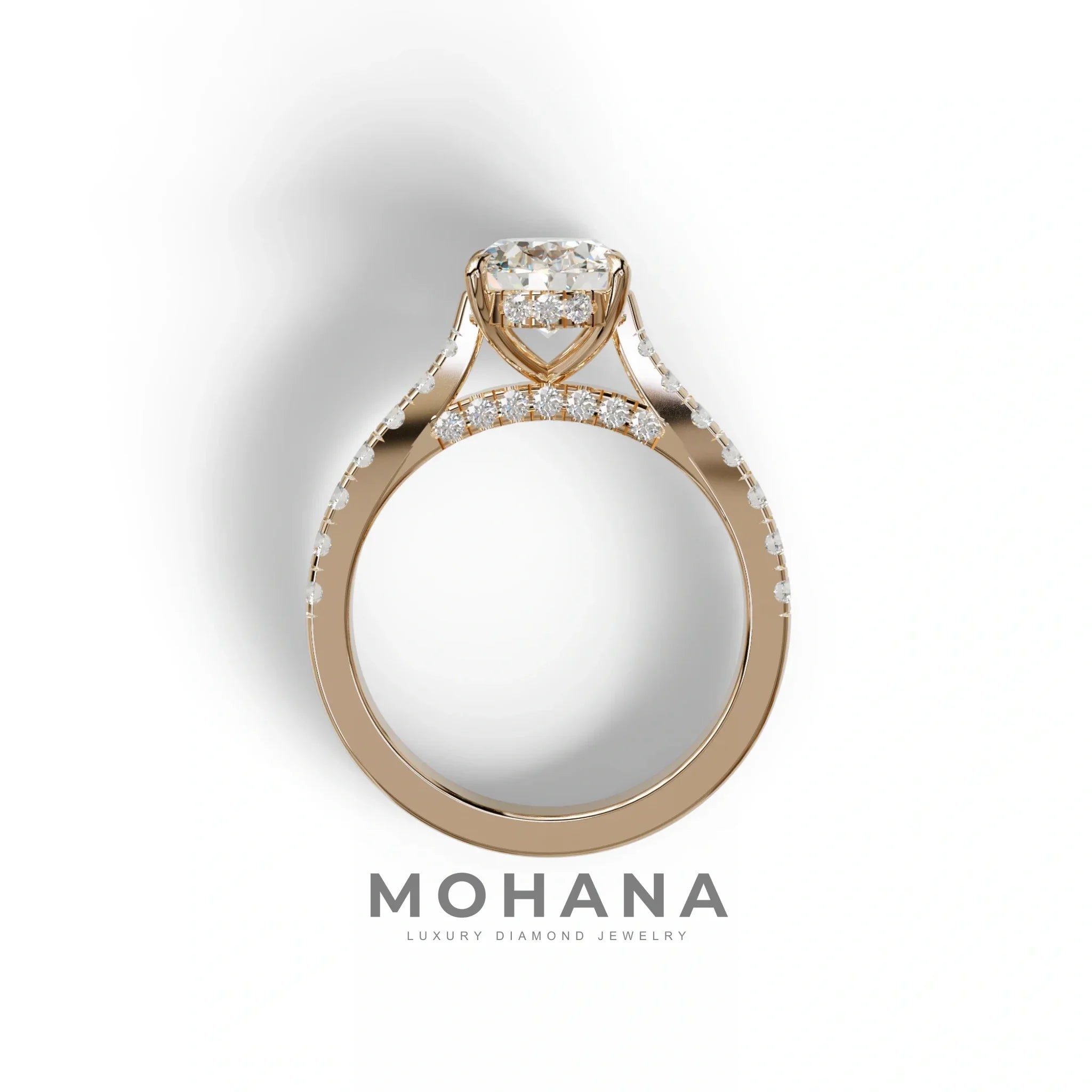 1.50 Carat E VVS Oval Cut Lab Diamond Engagement Ring - Scorpio