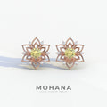 Daffodil - Yellow Color Round Cut Diamond Earrings| Beautiful Claw Prong Setting | Certified - 1 Carat Tw. Lab Diamond
