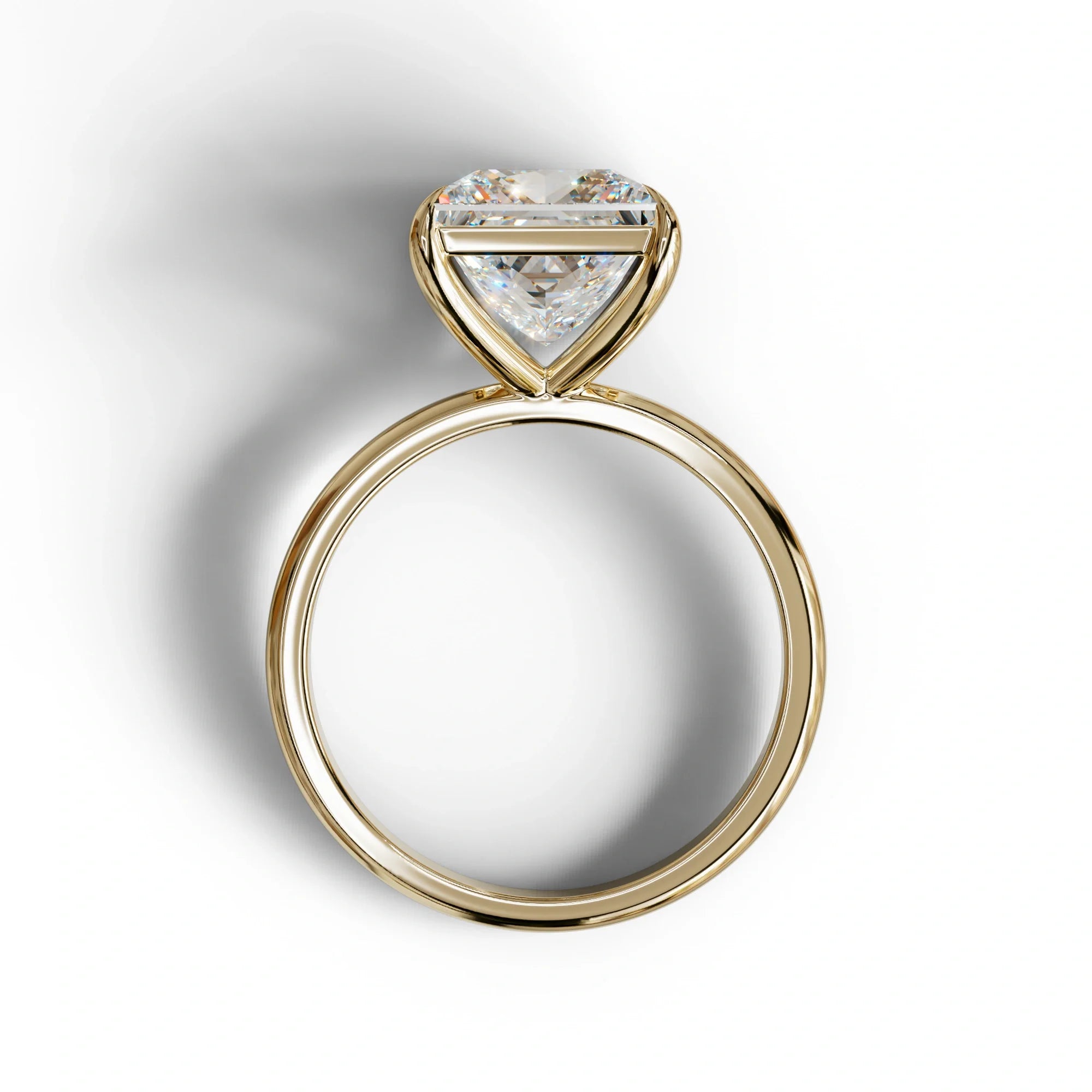 E VVS Princess Cut Solitaire Lab Grown Diamond Engagement Ring - Speyeria