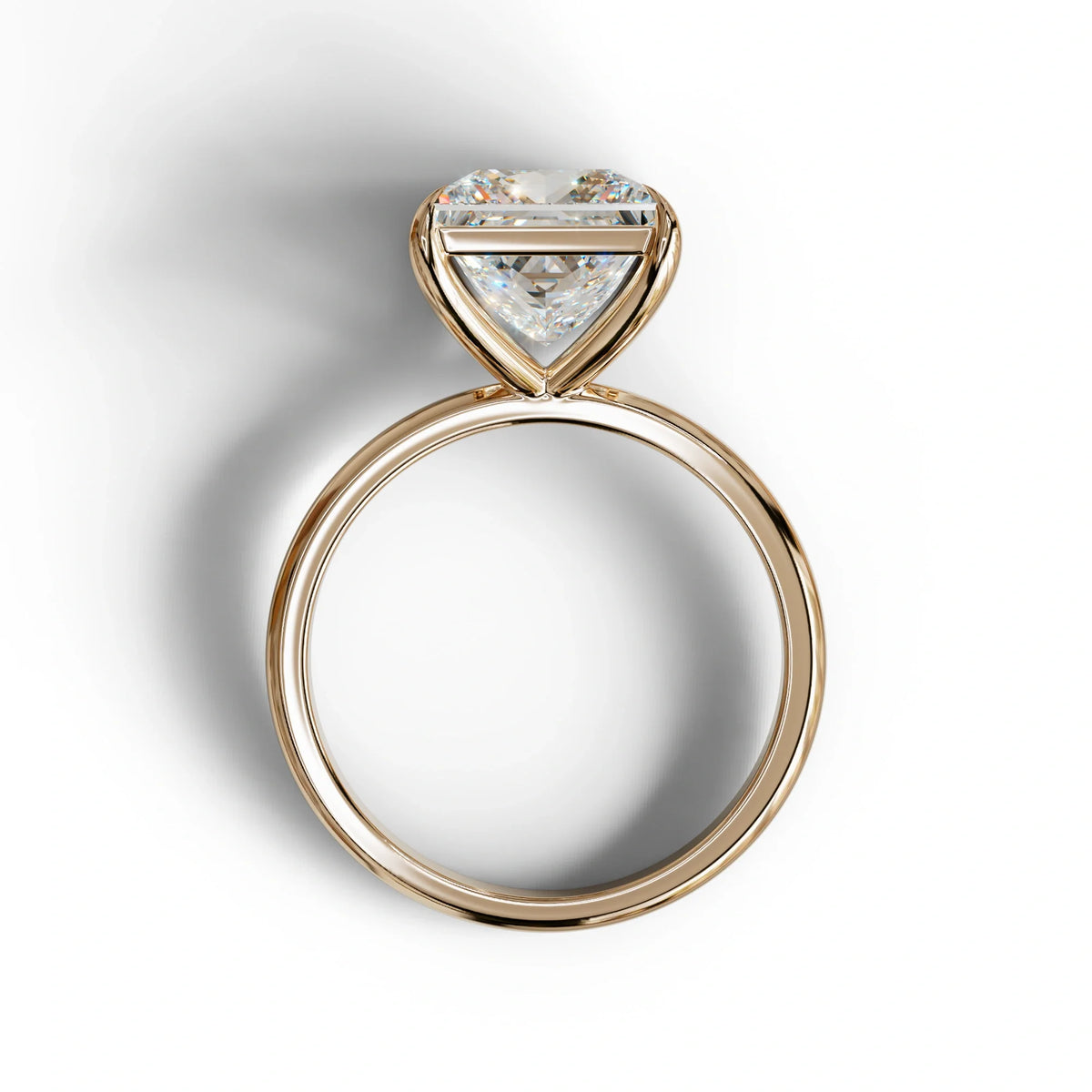 E VVS Princess Cut Solitaire Lab Grown Diamond Engagement Ring - Speyeria