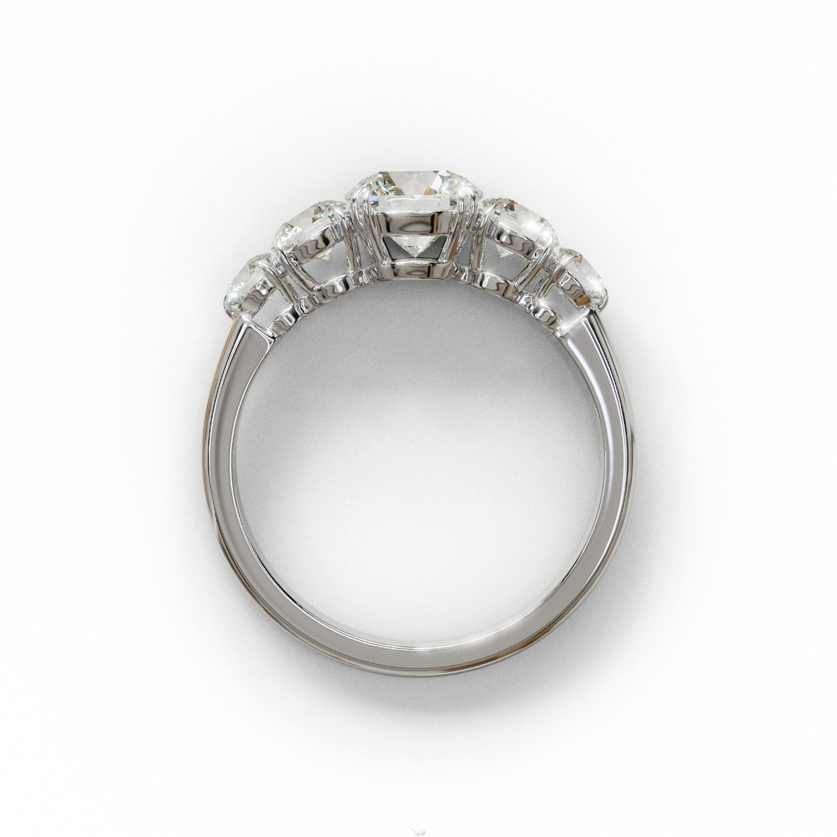 4 Carat Round Multi Stone Diamond Ring - Avia