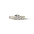 1.50 Carat LaB Diamond Engagement Ring - Angeleno - 10K Solid Gold / Yellow Gold