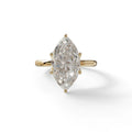 5 Carat Lab Grown Diamond Engagement Ring · Marquise Cut Hidden Halo | Etoile - view 1