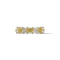 Yellow Gold Marquise & Round Brilliant Diamond Flower Cluster Ring - 18k Gold - 10K Solid Gold / Yellow Gold