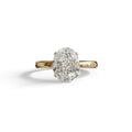 2ct Oval solitaire Diamond Ring White Gold Lab Diamond Engagement Ring - Eira - 10K Solid Gold / Yellow Gold