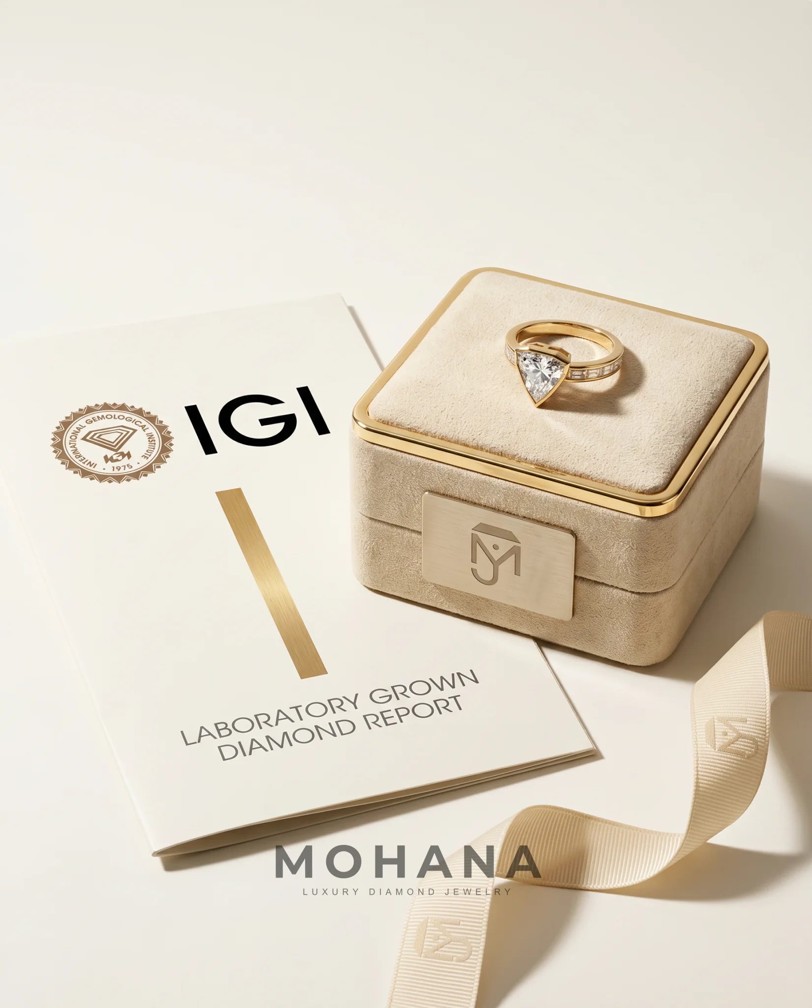 Ready to Ship 2.5 Carat Colorless Shield Cut Tapered Baguette Yellow Gold Diamond Ring — view 5