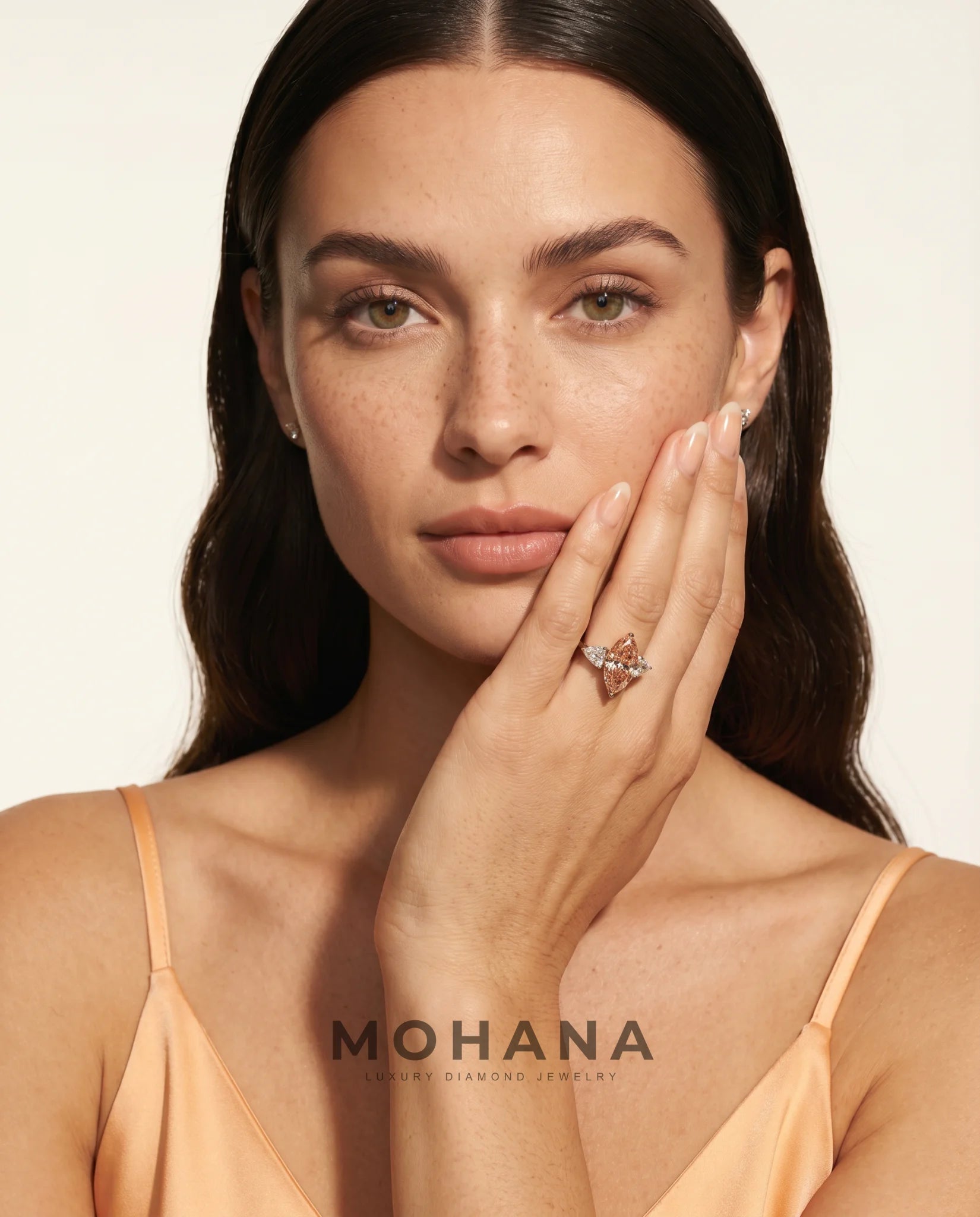 Ready to Ship 2.5 Carat Fancy Vivid Pink Marquise Three-Stone Diamond Ring — view 6