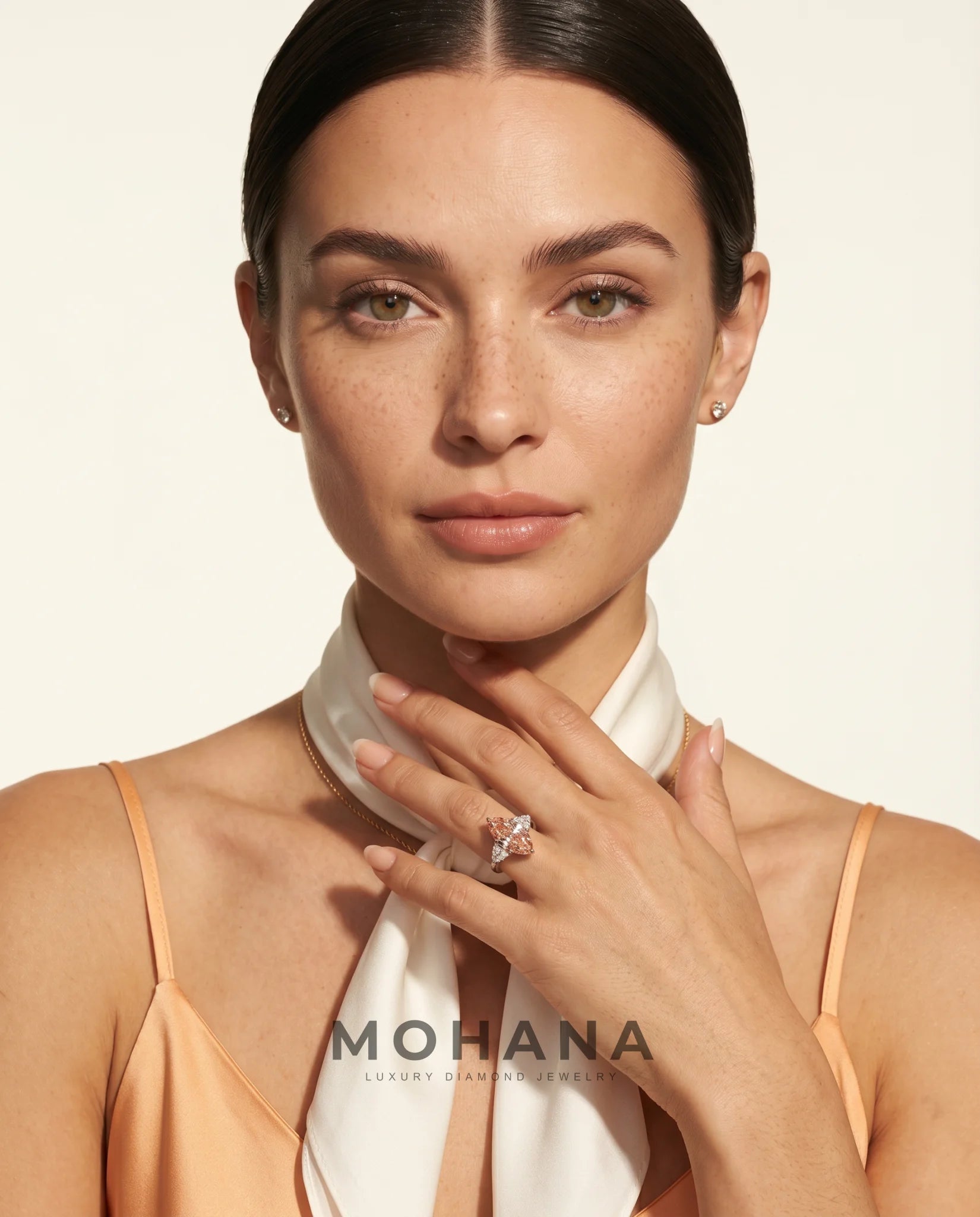Ready to Ship 2.5 Carat Fancy Vivid Pink Marquise Three-Stone Diamond Ring — view 11
