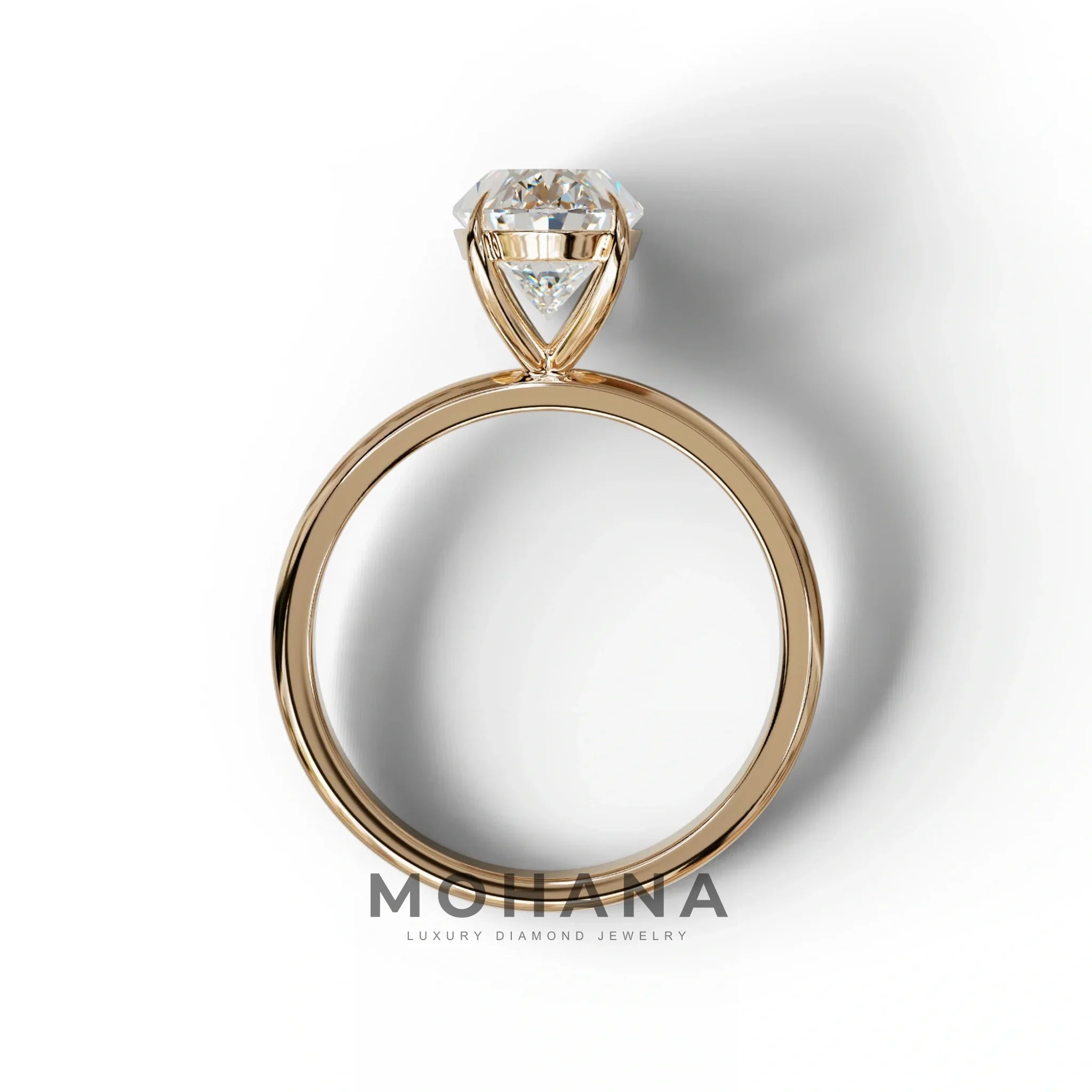 E-VVS Oval Cut Solitaire Lab Grown Diamond Engagement Ring - Curiosa