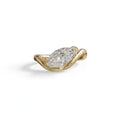 2 Ct Marquise Cut Lab Diamond In Solitaire Setting Ring - Jiani - 10K Solid Gold / Yellow Gold
