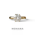 2 Carat E VVS Round Cut Solitaire Lab Diamond Ring - Fury - 10K Solid Gold / Yellow Gold