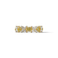 Yellow Gold Marquise & Round Brilliant Diamond Flower Cluster Ring - 18k Gold - 10K Solid Gold / Yellow Gold