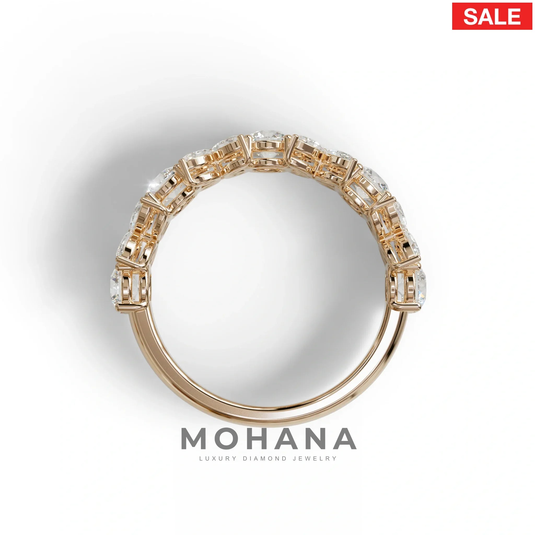 Yellow Gold Marquise & Round Brilliant Diamond Flower Cluster Ring - 18k Gold