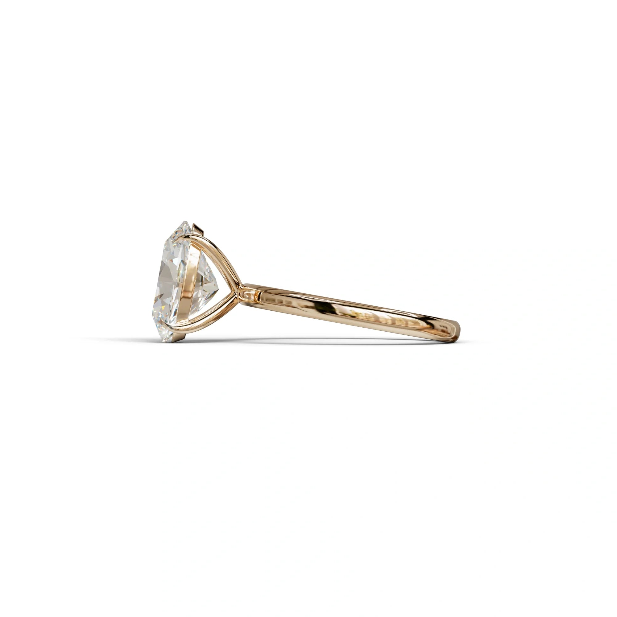 E-VVS Oval Cut Solitaire Lab Grown Diamond Engagement Ring - Curiosa