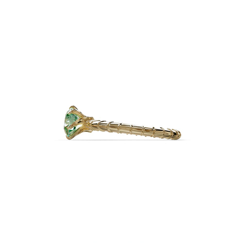 1 Carat Green Round Cut Lab Diamond Ring - Hyper Glam