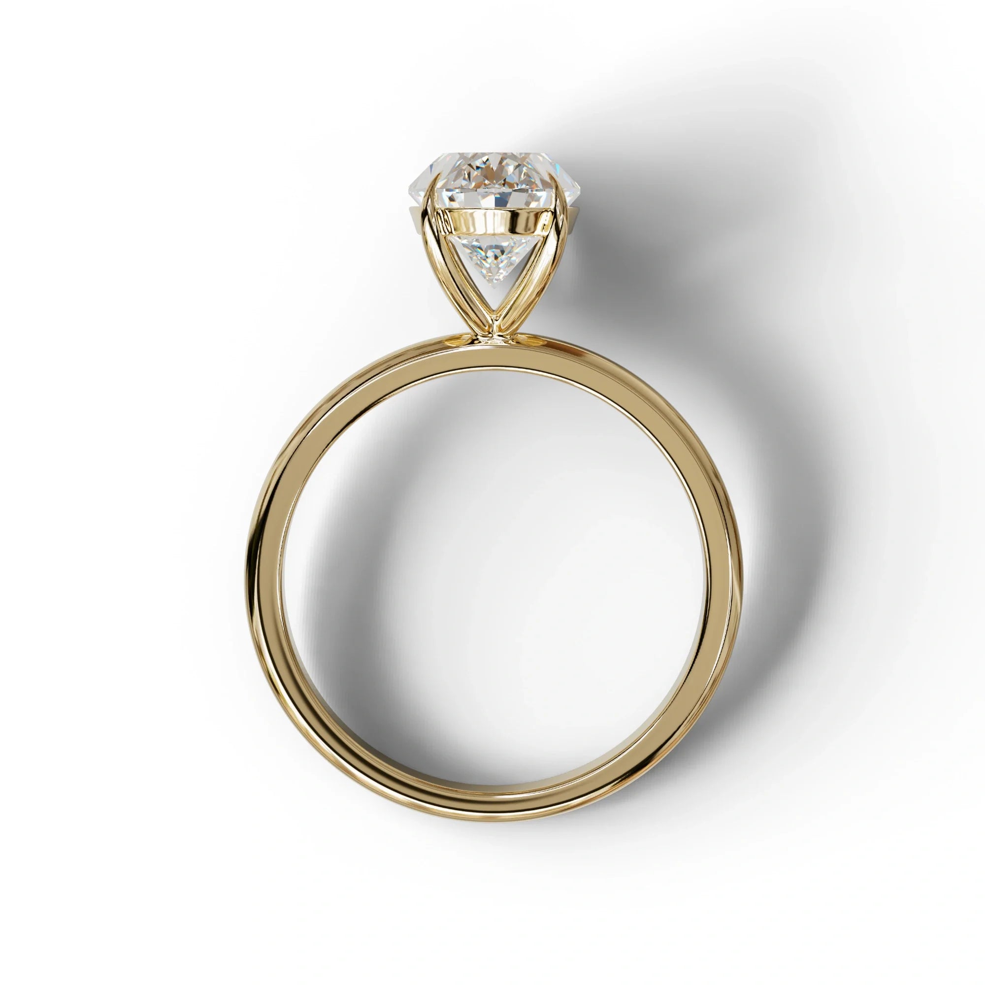 E-VVS Oval Cut Solitaire Lab Grown Diamond Engagement Ring - Curiosa