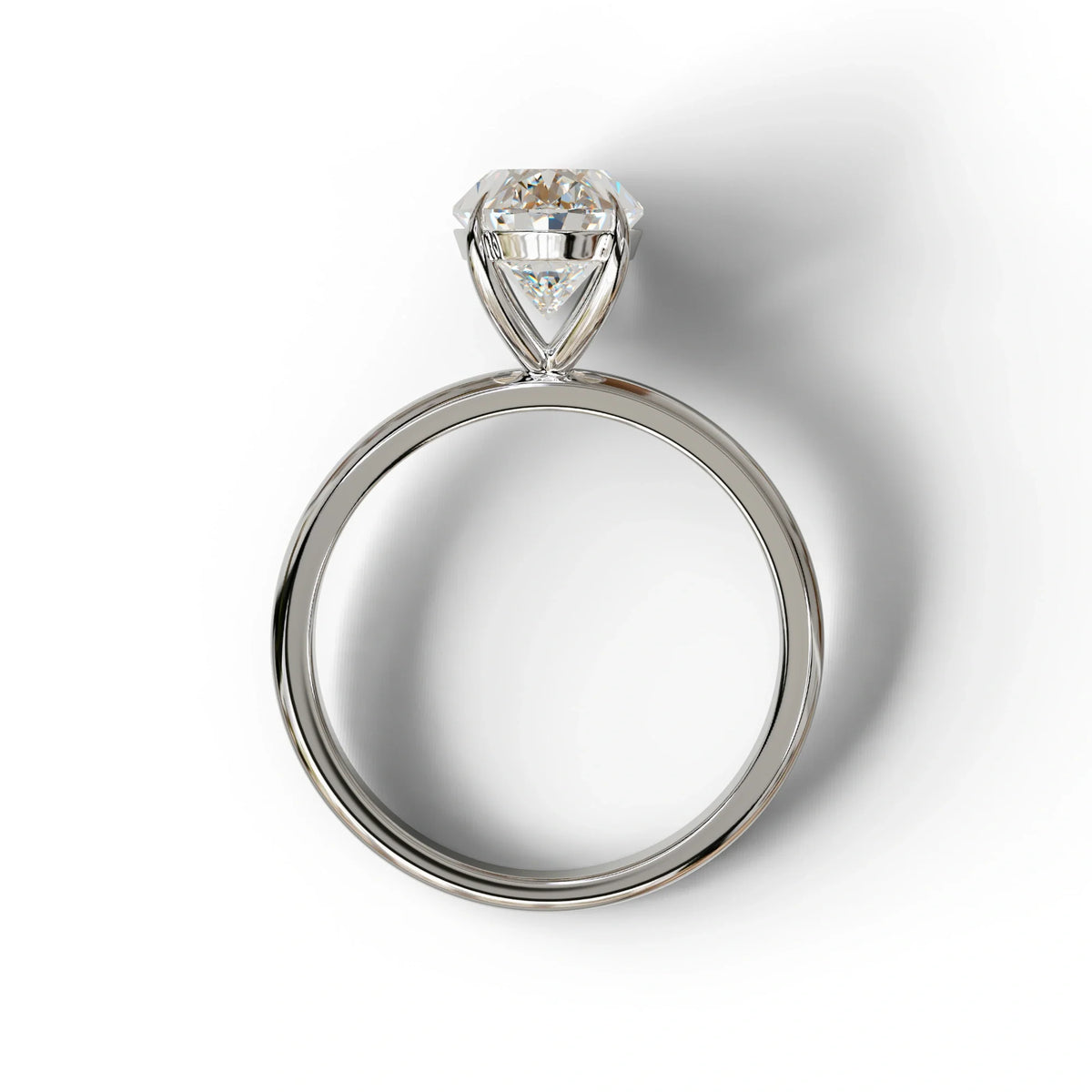 E-VVS Oval Cut Solitaire Lab Grown Diamond Engagement Ring - Curiosa