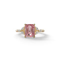 2.5 Carat Pink Lab Grown Diamond Engagement Ring · Radiant Cut Nature-Inspired | Aurora - view 1
