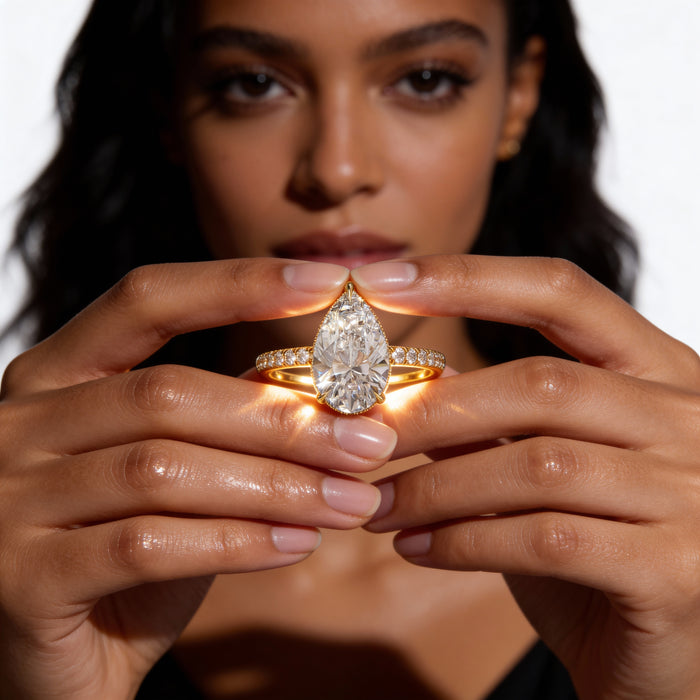 Pear Diamond Rings