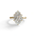 3 to 5 Carat Lab Grown Diamond Engagement Ring · Oval Cut Hidden Halo | Selene - view 1