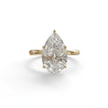 3 to 5 Carat Lab Grown Diamond Engagement Ring · Pear Cut Hidden Halo | Lyra - view 1