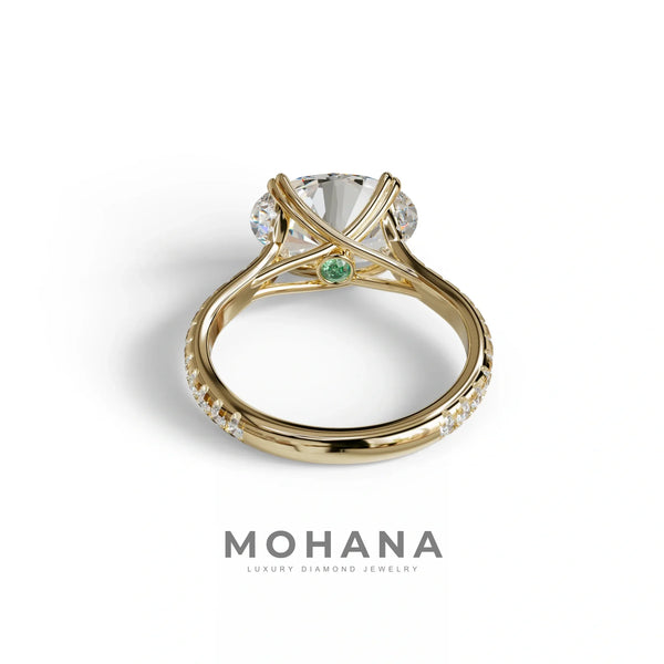 3 Carat Lab Grown Diamond Engagement Ring – Oval Cut East-West | Ellipse alternate view