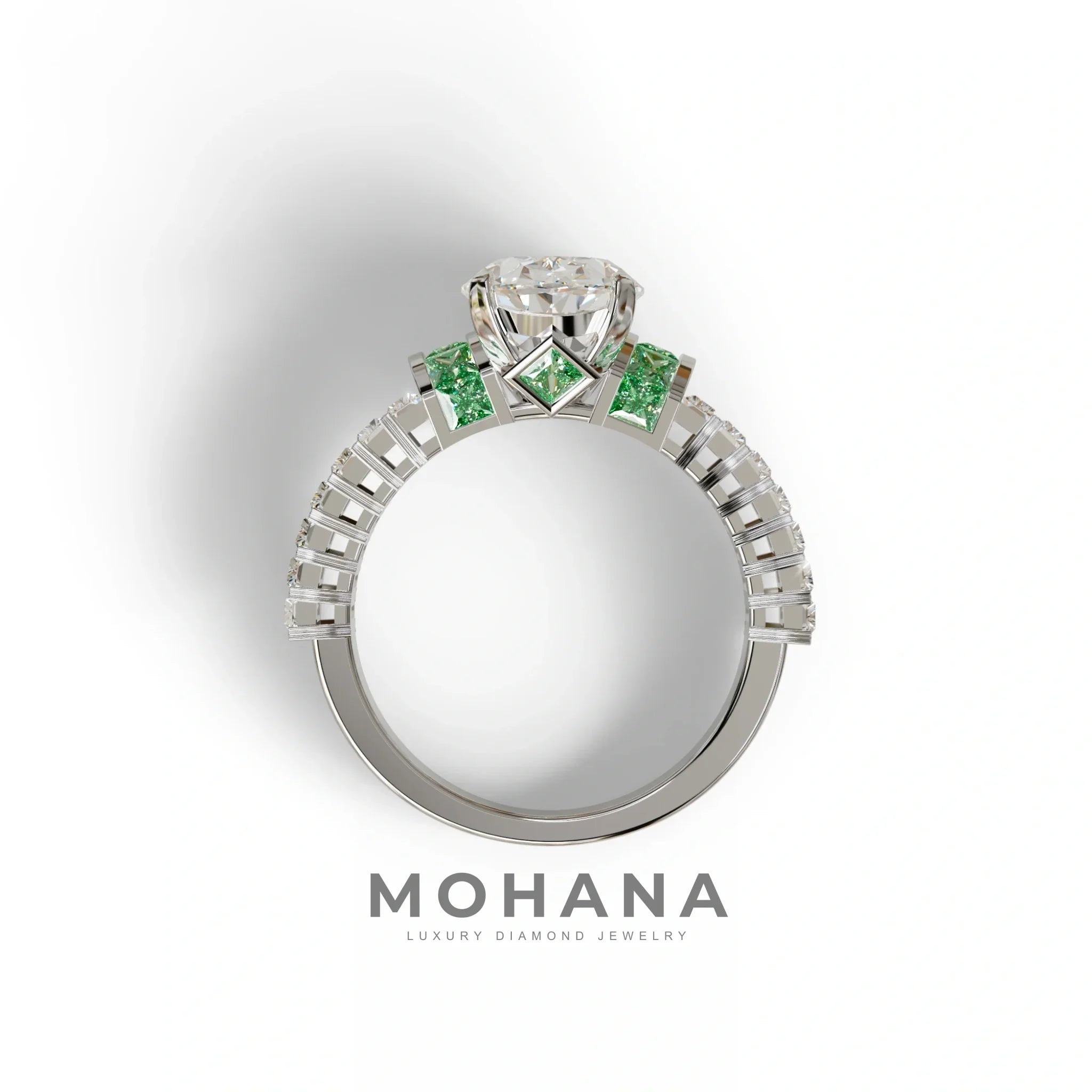 3 Carat E-VVS Oval Cut Lab-Grown Diamond Wedding Ring – Bellora