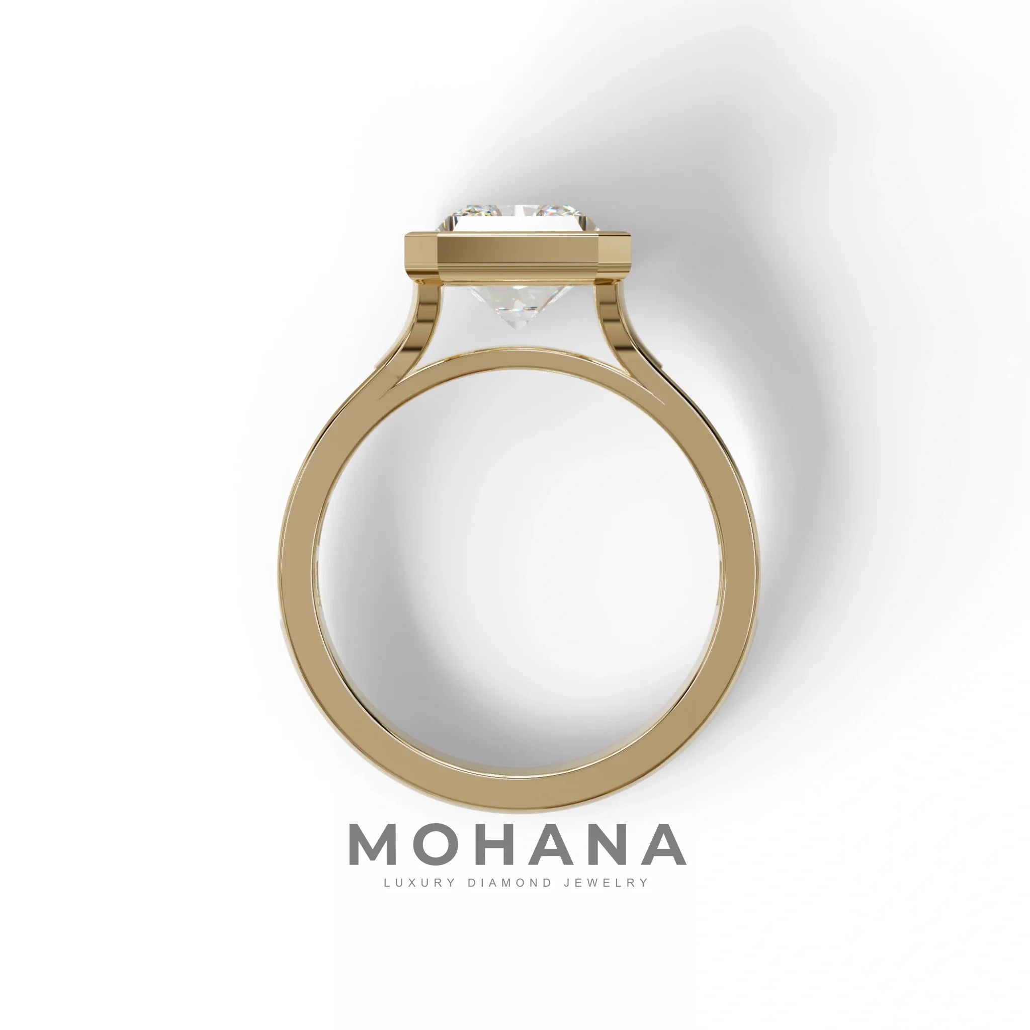 3 Ct E/VVS Radiant Cut Lab Diamond Ring - Olympia