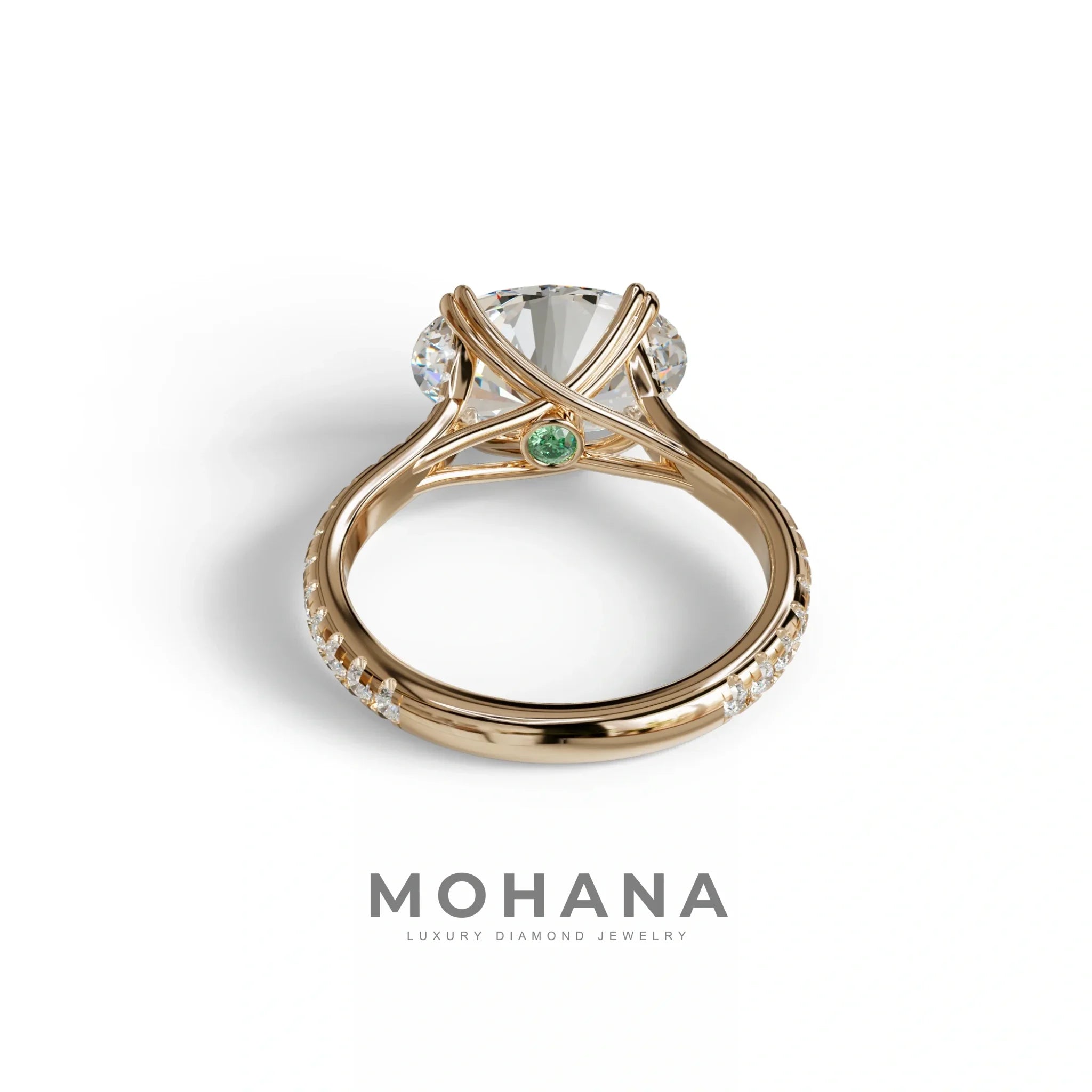 3 Carat Lab Grown Diamond Oval Cut Engagement Ring | East-West Diamond Ring - Ellipse