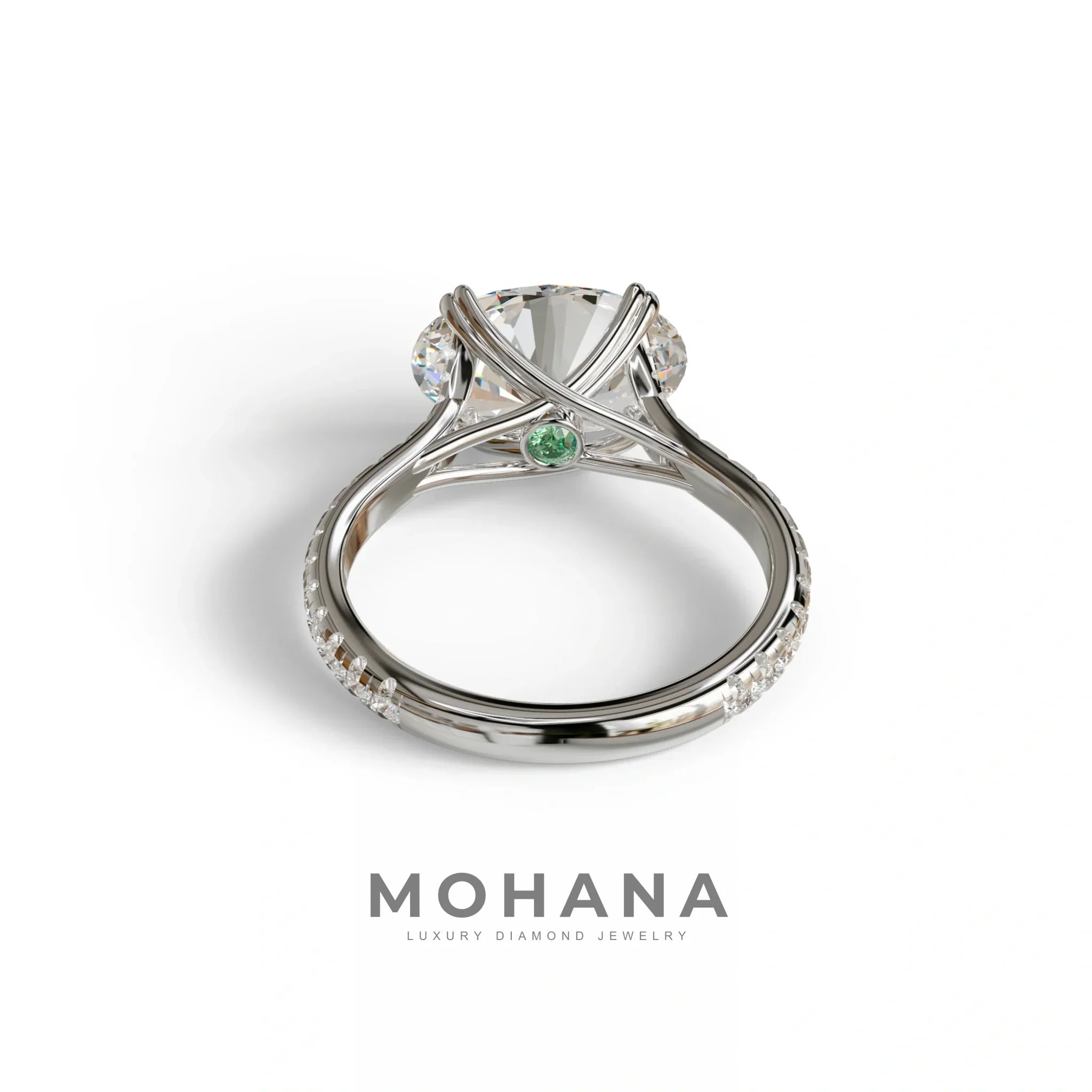 3 Carat Lab Grown Diamond Oval Cut Engagement Ring | East-West Diamond Ring - Ellipse
