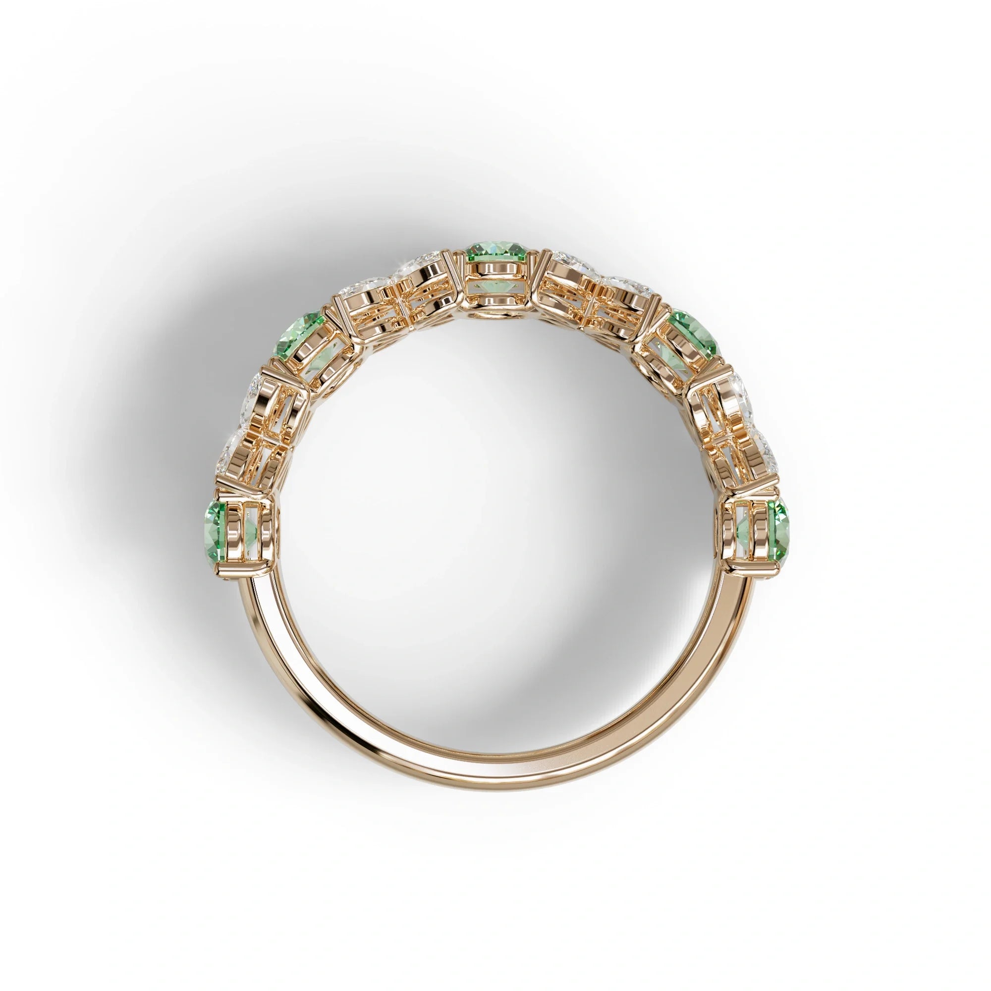 Yellow Gold Marquise & Round Brilliant Diamond Flower Cluster Ring - 18k Gold