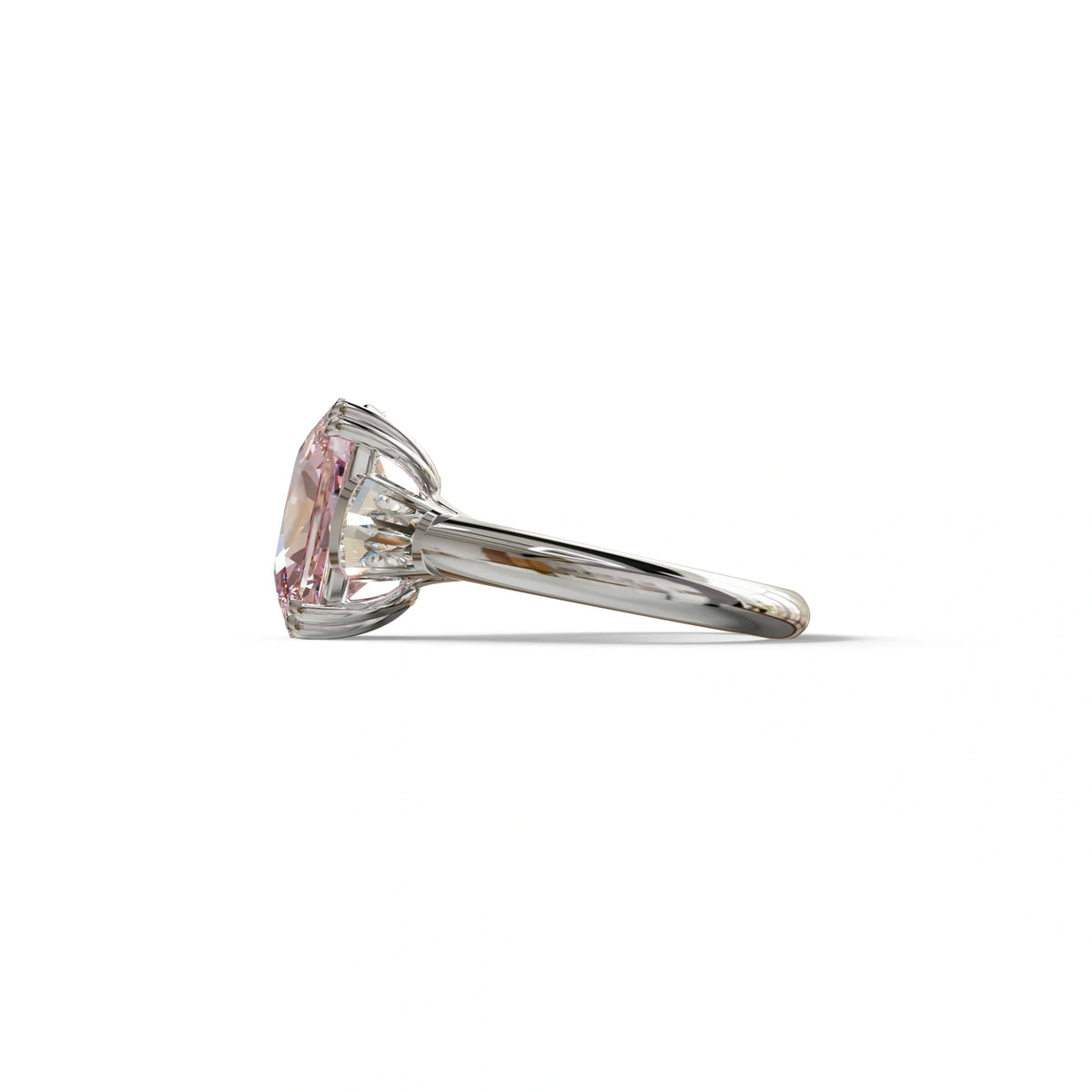 4 Carat Pink Elongated Cushion Cut Lab Diamond Engagement Ring - Sagittarius