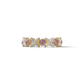 Yellow Gold Marquise & Round Brilliant Diamond Flower Cluster Ring - 18k Gold - 10K Solid Gold / Yellow Gold