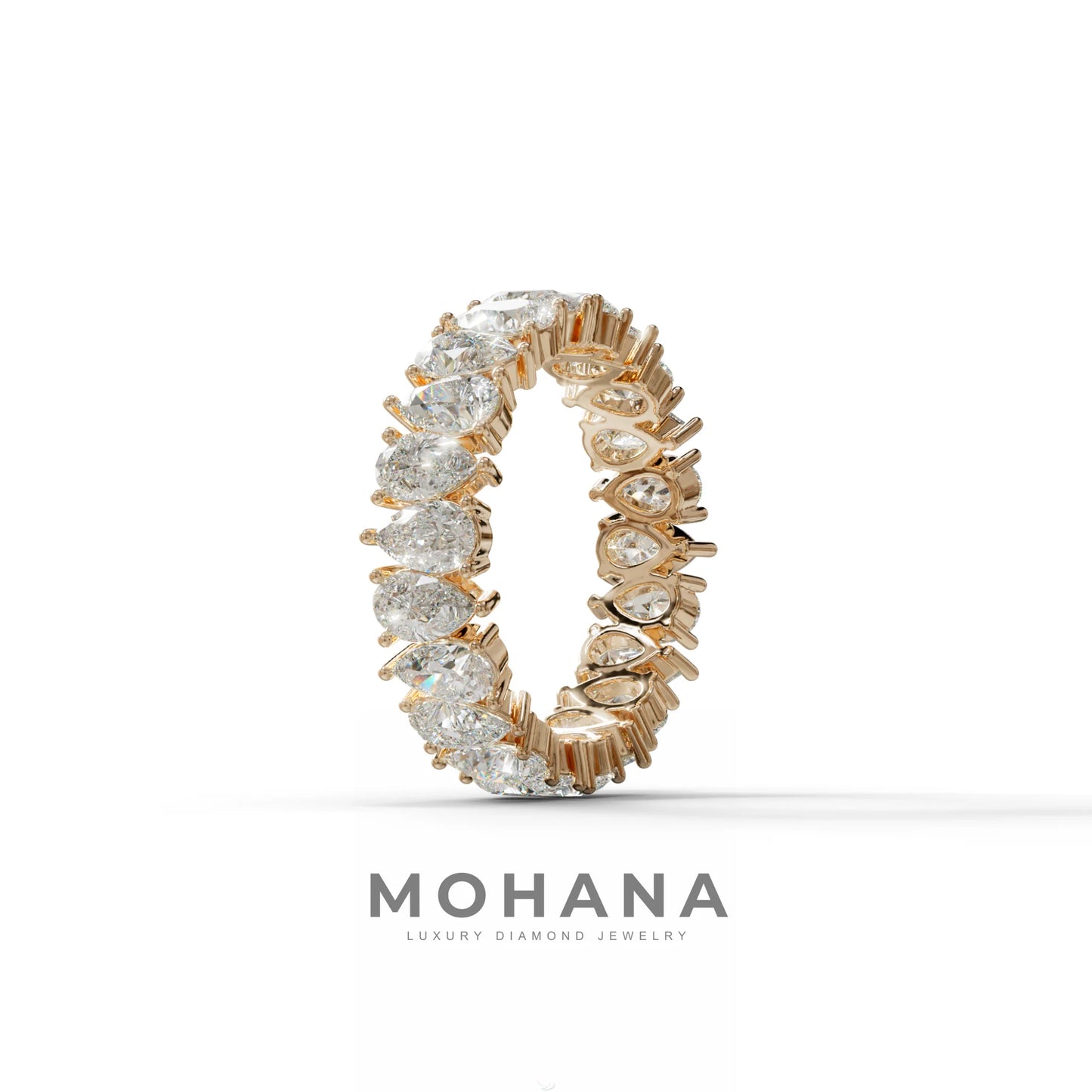 Concierge Eternity - Pear Diamond Full Eternity Band - Stackable Ring