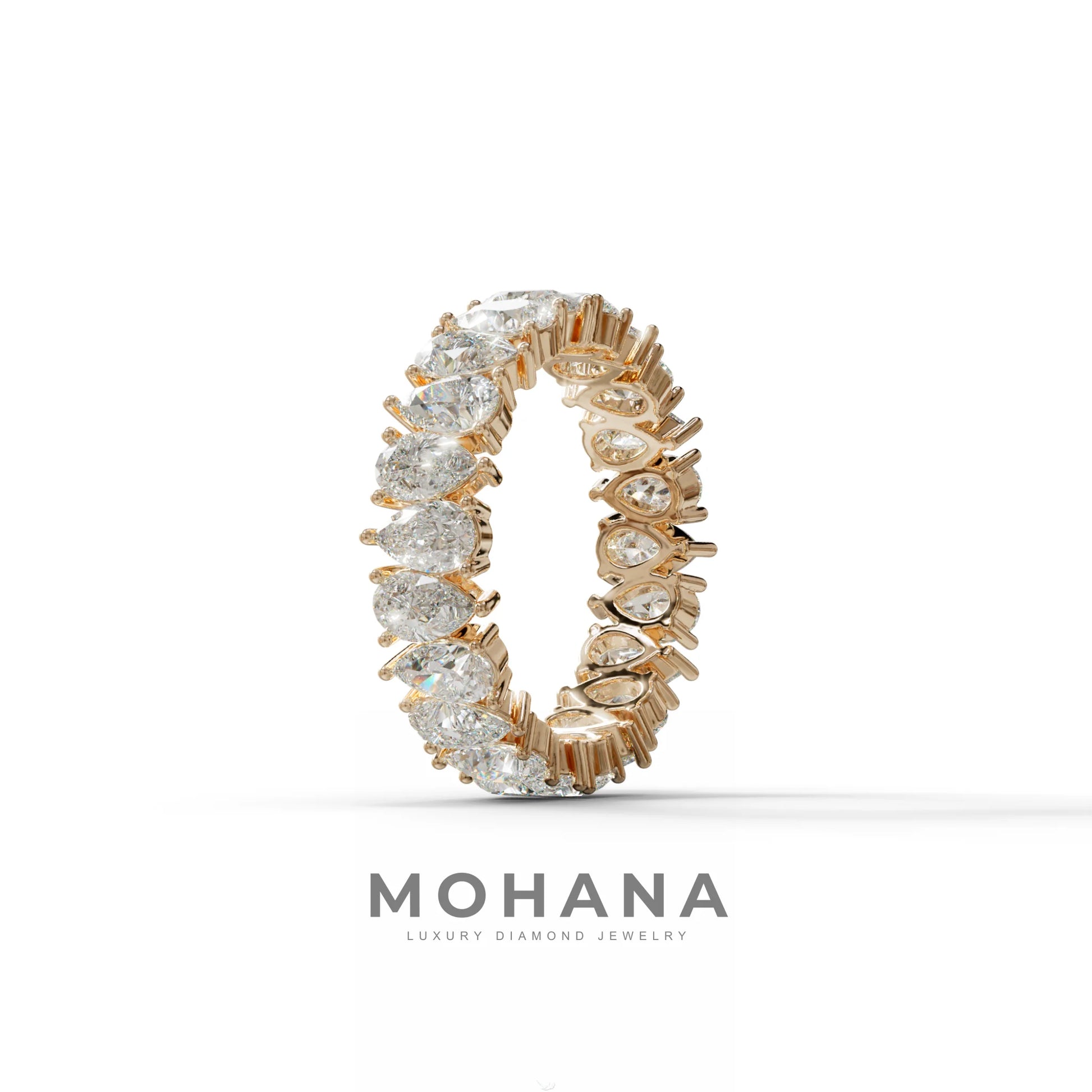 Concierge Eternity - Pear Diamond Full Eternity Band - Stackable Ring