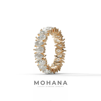 Concierge Eternity - Pear Diamond Full Eternity Band - Stackable Ring