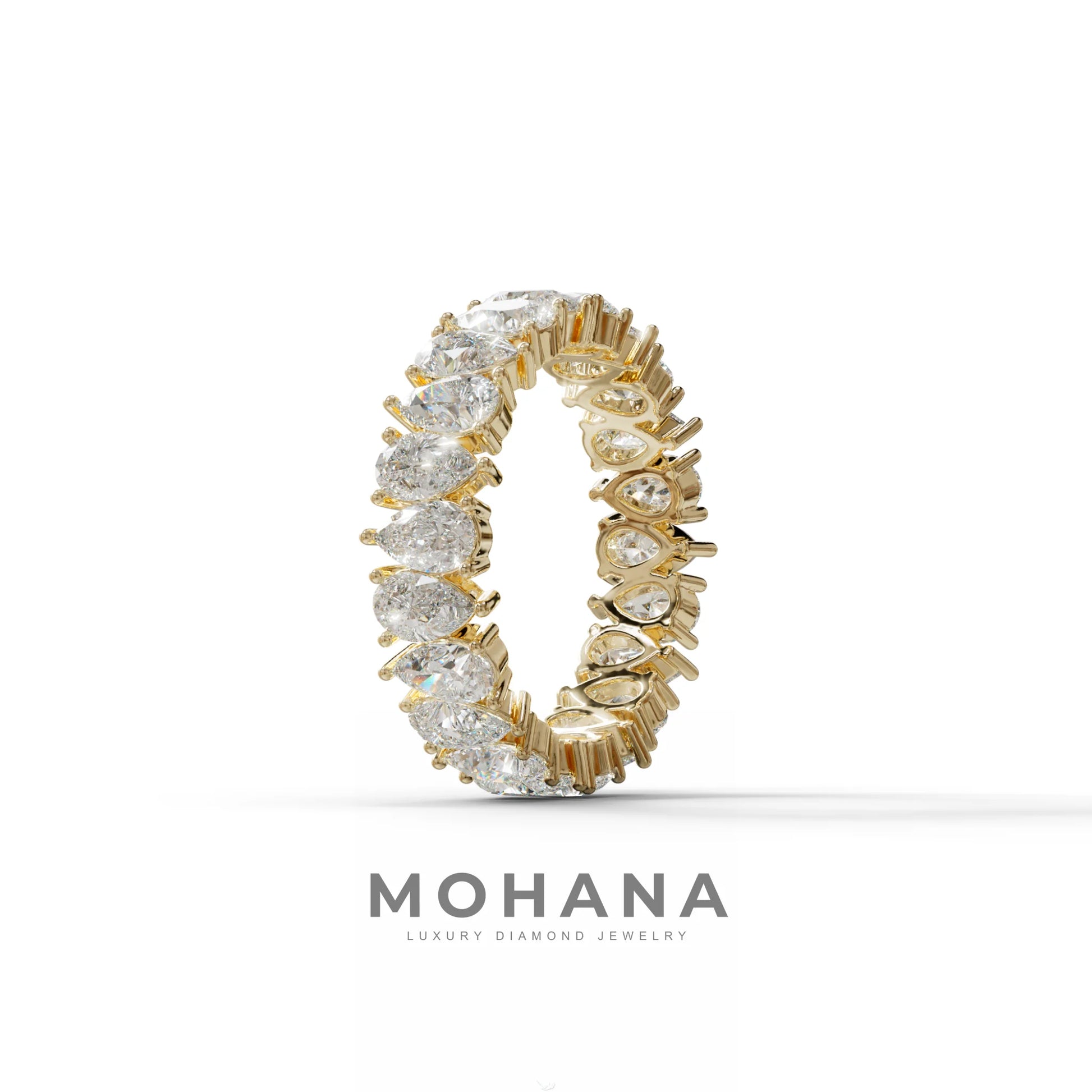 Concierge Eternity - Pear Diamond Full Eternity Band - Stackable Ring