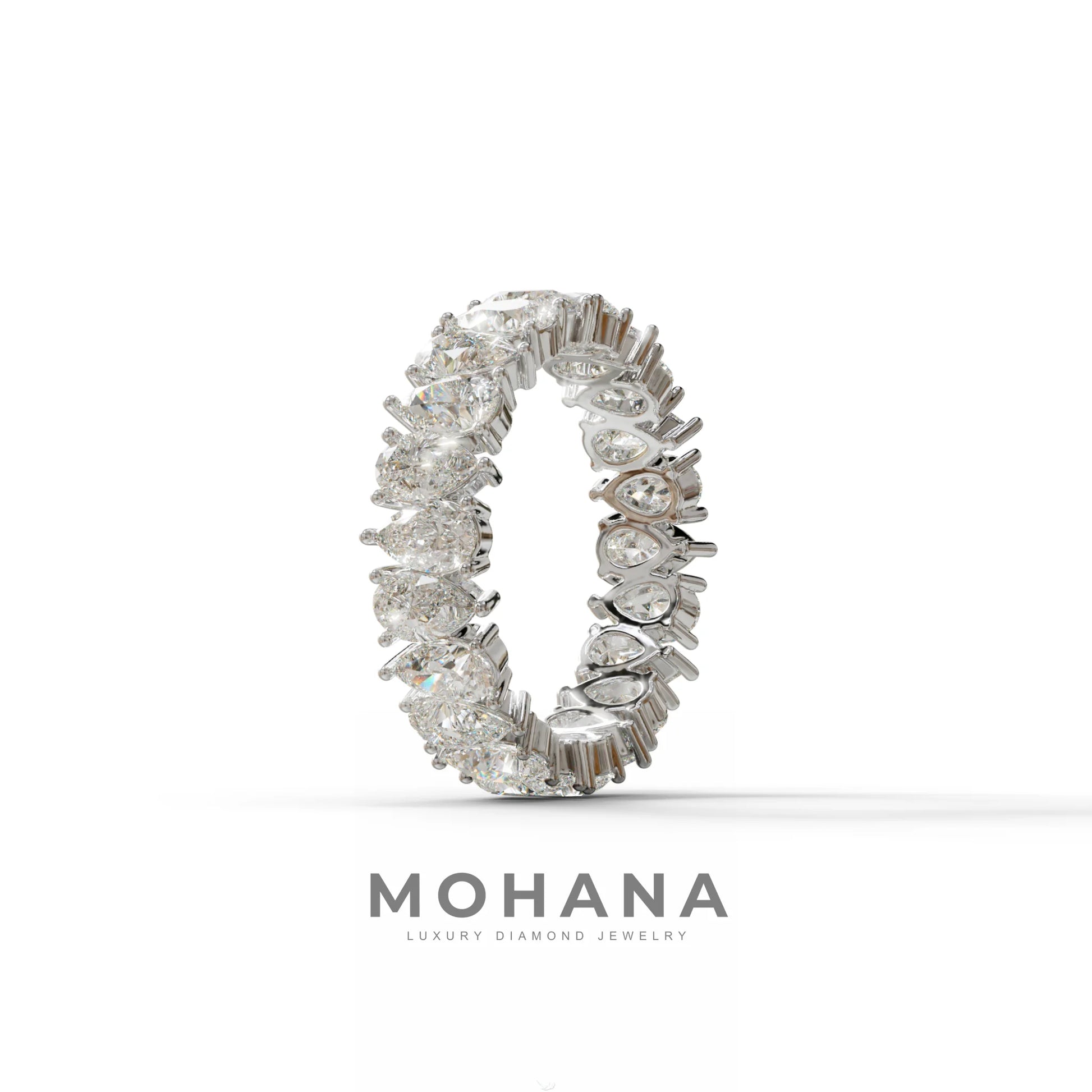 Concierge Eternity - Pear Diamond Full Eternity Band - Stackable Ring