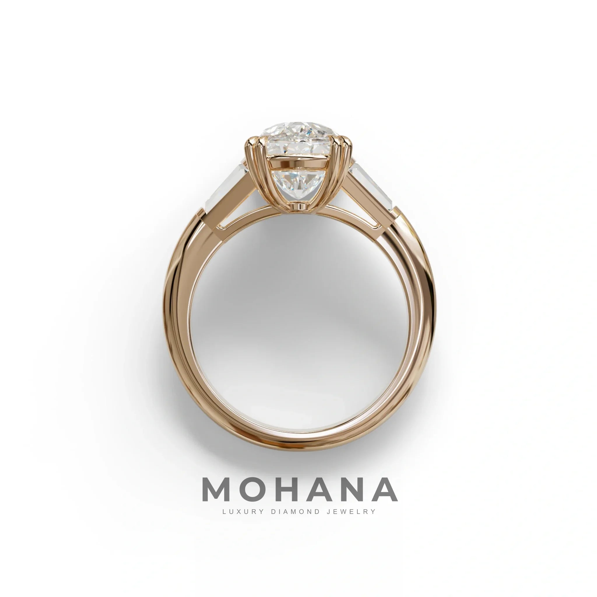 4 Ct Diamond Ring E VVS Elongated Cushion Cut Diamond Ring - Sagittarius