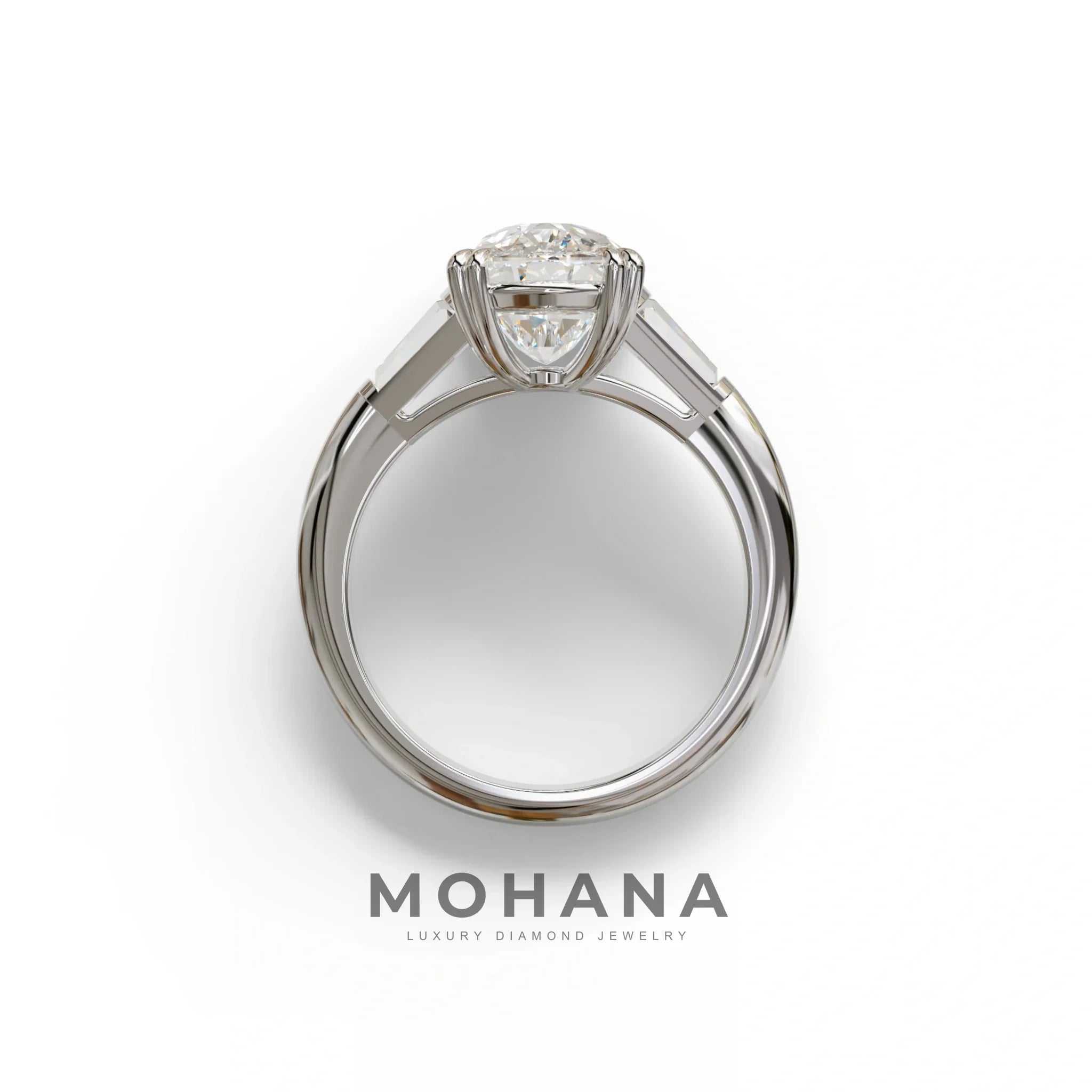 4 Ct Diamond Ring E VVS Elongated Cushion Cut Diamond Ring - Sagittarius