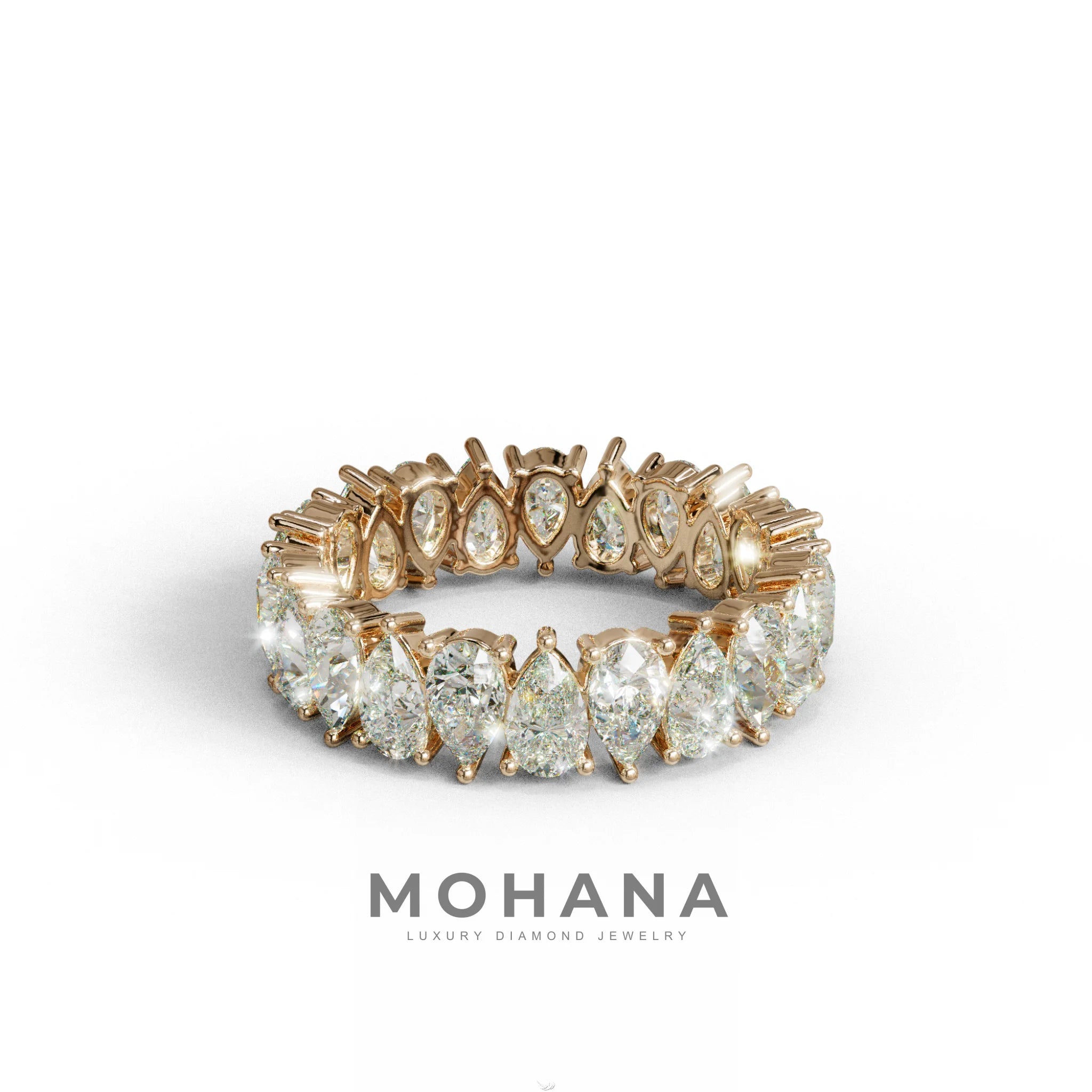 Concierge Eternity - Pear Diamond Full Eternity Band - Stackable Ring