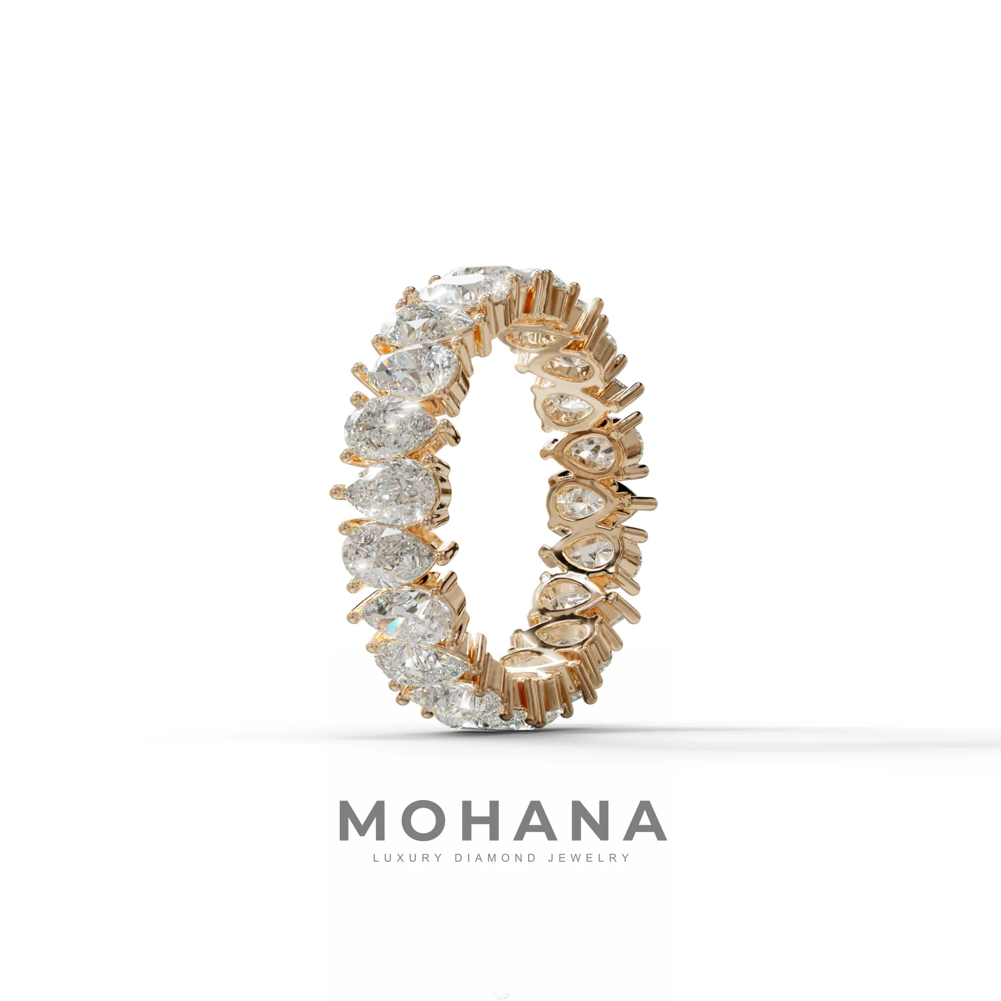 Concierge Eternity - Pear Diamond Full Eternity Band - Stackable Ring